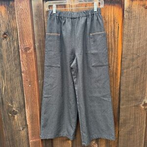 SOU SOU Made In Japan Wide Monpe Pants Gray small NWOT
